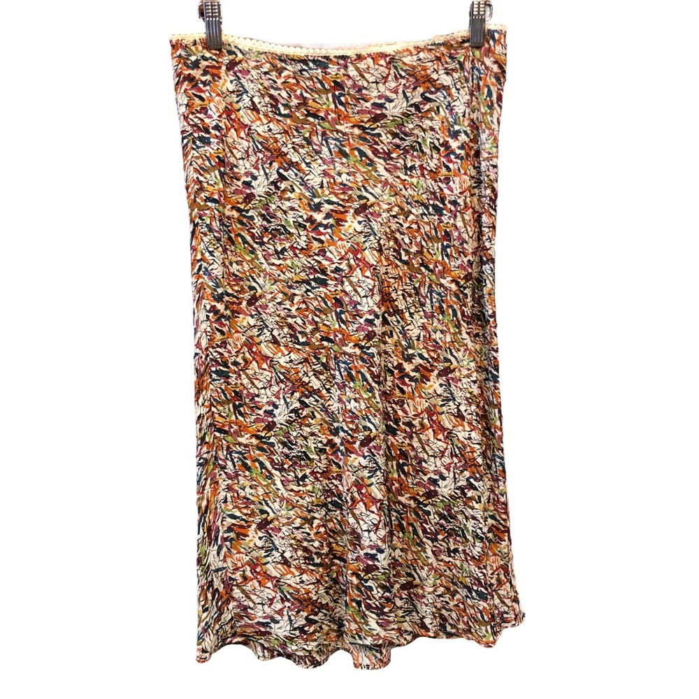 DVF Beaded Silk Skirt Size 10